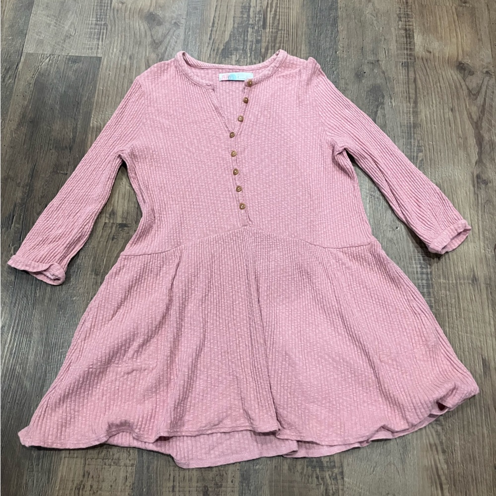 Free People Beach Blossom Button-Front Light Pink Dress w/ Pockets